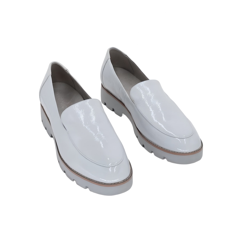 Vionic Kensley Women's Patent Leather Loafer Light Gray Size 10M